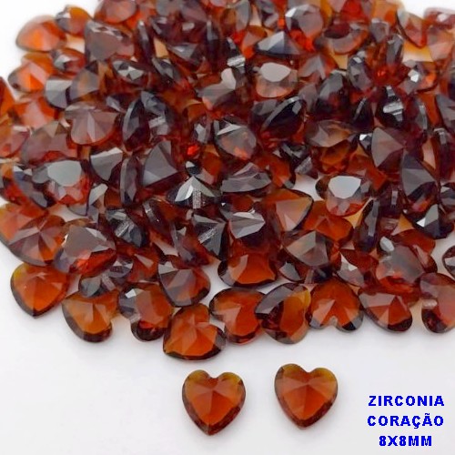 ACESSÓRIO NO BRUTO PRONTO PARA O BANHO (POTE) ZIRCÔNIA CORAÇÃO 8X8MM -VENDIDA POR UNIDADE - PESO 0,04GR - BRU28268