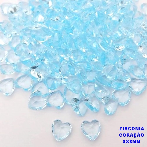 ACESSÓRIO NO BRUTO PRONTO PARA O BANHO (POTE) ZIRCÔNIA CORAÇÃO 8X8MM -VENDIDA POR UNIDADE - PESO 0,04GR - BRU28269