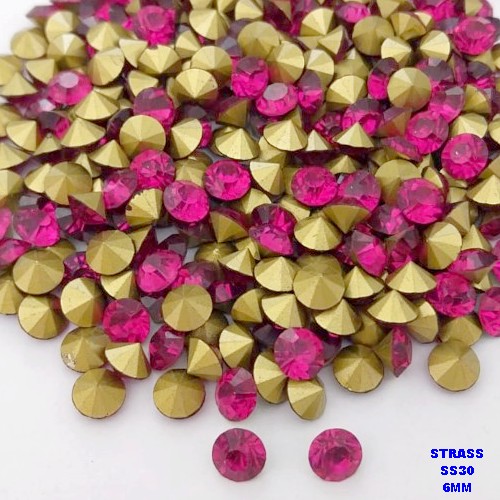 ACESSÓRIO NO BRUTO PRONTO PARA O BANHO (POTE) - STRASS EM VIDRO (SS30) - PESO 0,02GR - (PEÇA VENDIDA POR UNIDADE) BRU28314