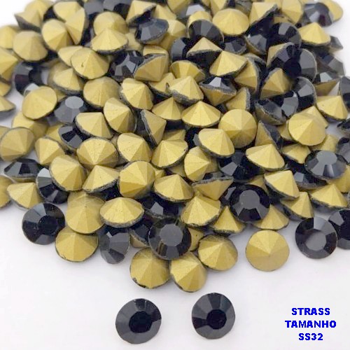 ACESSÓRIO NO BRUTO PRONTO PARA O BANHO (POTE) - STRASS EM VIDRO (SS32) - PESO 0,02GR - (PEÇA VENDIDA POR UNIDADE) BRU28324