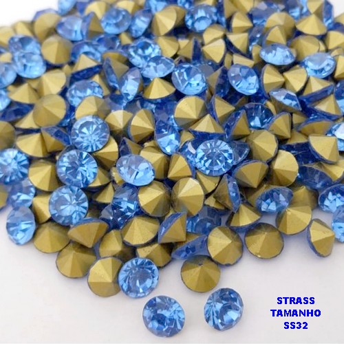 ACESSÓRIO NO BRUTO PRONTO PARA O BANHO (POTE) - STRASS EM VIDRO (SS32) - PESO 0,02GR - (PEÇA VENDIDA POR UNIDADE) BRU28327