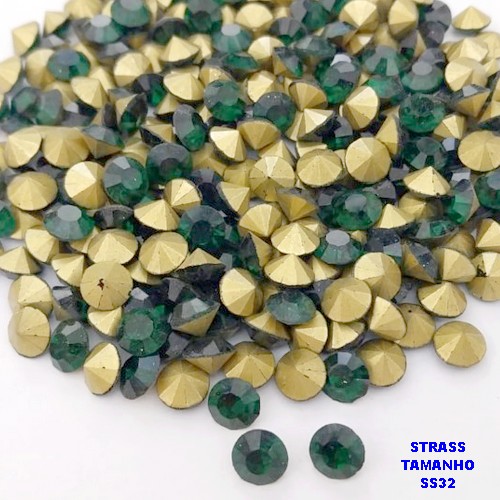 ACESSÓRIO NO BRUTO PRONTO PARA O BANHO (POTE) - STRASS EM VIDRO (SS32) - PESO 0,02GR - (PEÇA VENDIDA POR UNIDADE) BRU28328