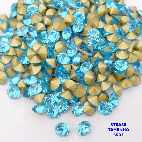 ACESSÓRIO NO BRUTO PRONTO PARA O BANHO (POTE) - STRASS EM VIDRO (SS32) - PESO 0,02GR - (PEÇA VENDIDA POR UNIDADE) BRU28329