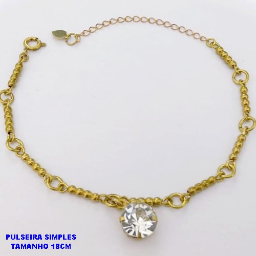 PULSEIRA NO BRUTO PRONTO PARA O BANHO(CX.127) - PULSEIRA SIMPLES E DELICADA 100% LATÃO - PESO TOTAL 3.9GR - BRU29037