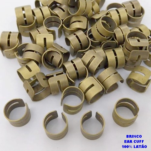 BRINCO BRUTO PARA BANHO 100% LATÃO (SUI9061)(CX.118) EAR CUFF ARGOLA TAMANHO 10MM - PESO 0,09GR - LARGURA 0,8MM (VENDIDO POR UNIDADE) - BRU29100