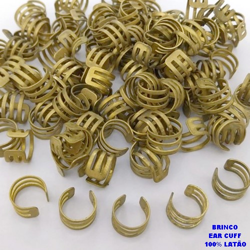BRINCO BRUTO PARA BANHO 100% LATÃO (SUI9059) (CX.118) EAR CUFF ARGOLA TAMANHO 10MM - PESO 0,09GR - LARGURA 0,8MM (VENDIDO POR UNIDADE) - BRU29102
