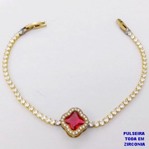PULSEIRA NO BRUTO PRONTO PARA O BANHO(CX118)- PULSEIRA RIVIERA DE 18CM(CONECTOR CRAVEJADO 12MM - PESO TOTAL 5.3GR - BRU29191