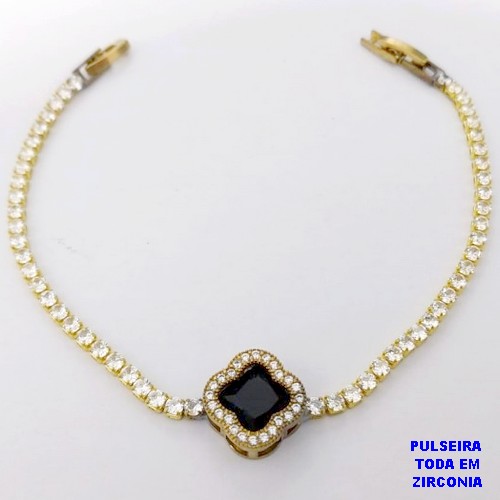 PULSEIRA NO BRUTO PRONTO PARA O BANHO(CX118)- PULSEIRA RIVIERA DE 18CM(CONECTOR CRAVEJADO 12MM - PESO TOTAL 5.3GR - BRU29192