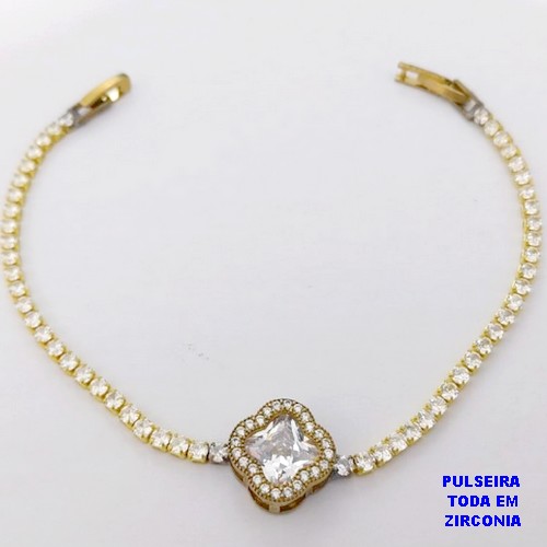 PULSEIRA NO BRUTO PRONTO PARA O BANHO(CX118)- PULSEIRA RIVIERA DE 18CM(CONECTOR CRAVEJADO 12MM - PESO TOTAL 5.3GR - BRU29193