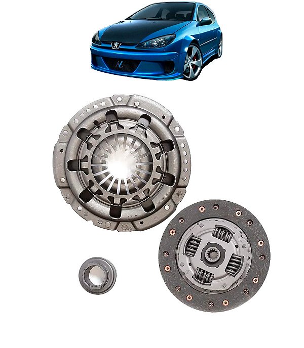 Kit Embreagem Completo Peugeot 206 1.0 16v 2001 2002 03-2005