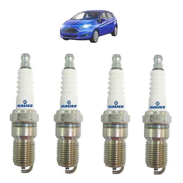 Jogo de 4 Velas Ignicao Motor Ford Ka Fiesta Gauss