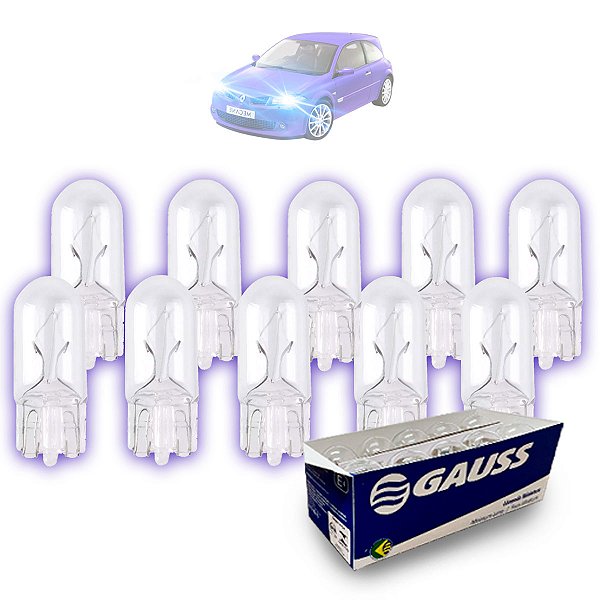 Kit 10 Lâmpadas 12v. Pingo D Agua Grande 5w Gauss Gl2825