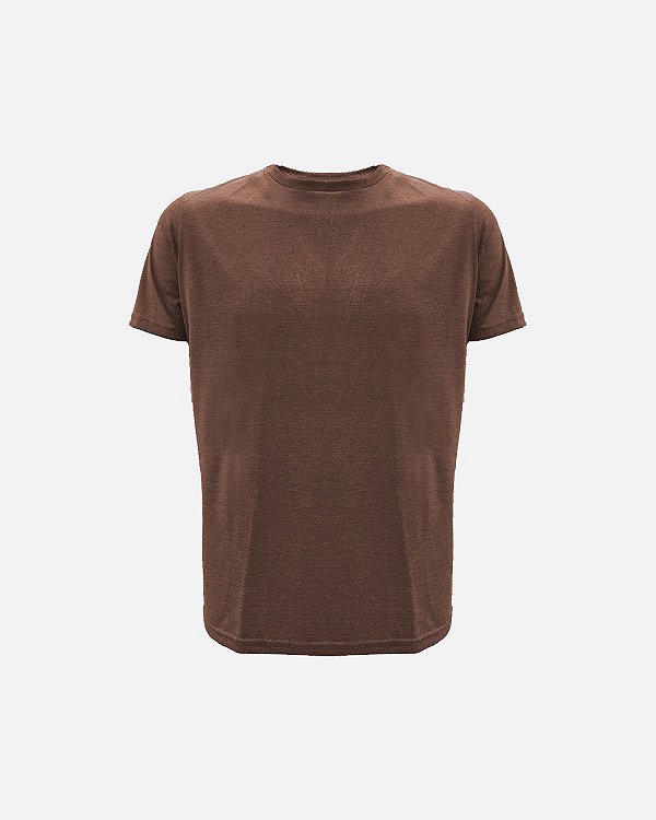 Camiseta JUST GO Slim Marrom