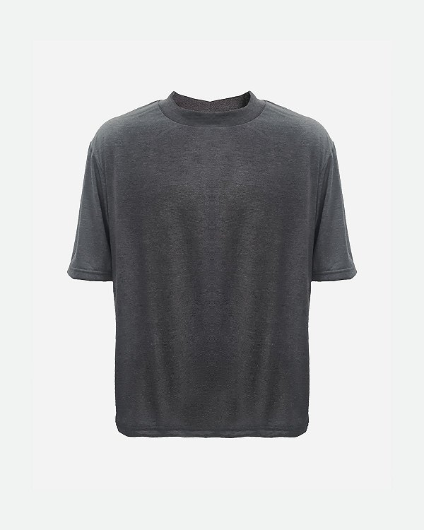 Camiseta JUST GO Oversized Grafite