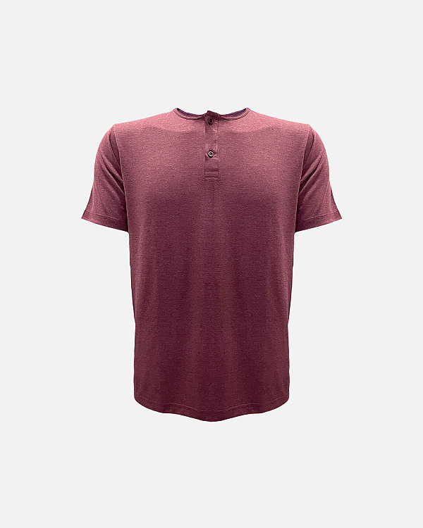 Camiseta JUST GO Henley Vinho