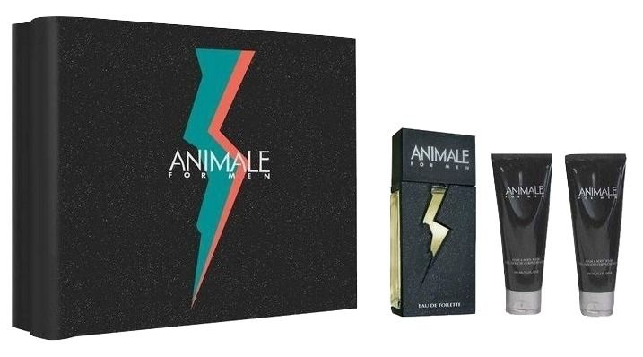 Kit Animale For Men Edt 100ml + Pós barba 100ml + Gel de banho 100ml