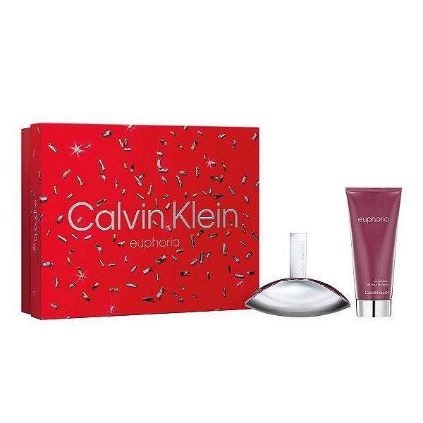 Calvin Klein Euphoria For Women Coffret Kit - Perfume EDP 50ml + Loção Corporal 100ml
