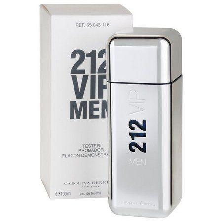 Téster 212 VIP Men Carolina Herrera Eau de Toilette - Perfume Masculino 100 ML
