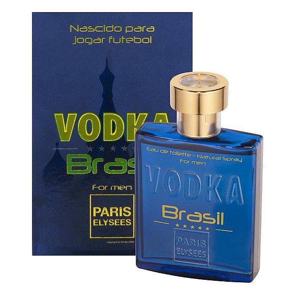 Vodka Brasil Blue Paris Elysees Perfume Masculino - Eau de Toilette 100ml