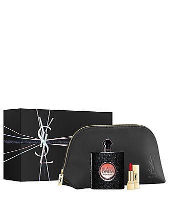 Kit Yves Saint Laurent Black Opium Kit - Perfume Feminino EDP -90ml + Batom + Necessaire