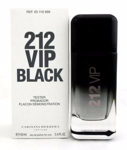Tester 212 Vip Black Carolina Herrera Eau De Parfum - Perfume Masculino 100 ML