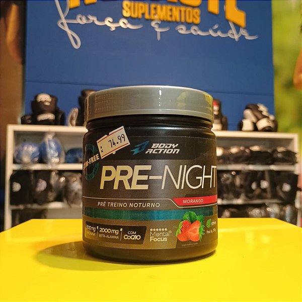 Pre-Night (Pré Treino Sem Cafeína) 200g - Bodyaction
