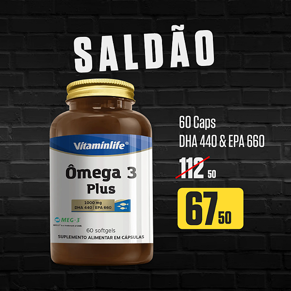 Omega 3 Plus 1000 mg 90 softgels - Vitaminlife