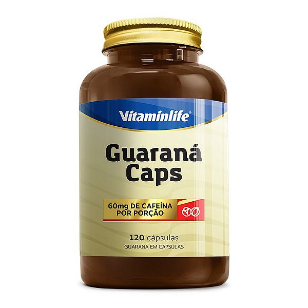 Guaraná Caps 60 mg 120 caps - Vitaminlife