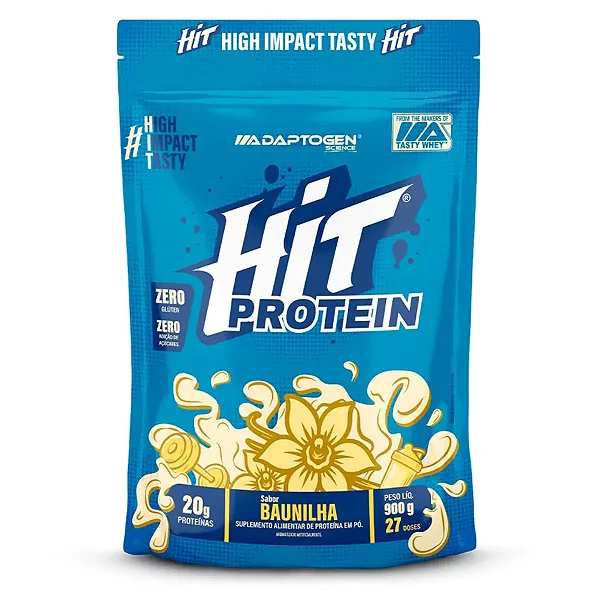 Hit Protein 900g (Baunilha) - Adaptogen Science