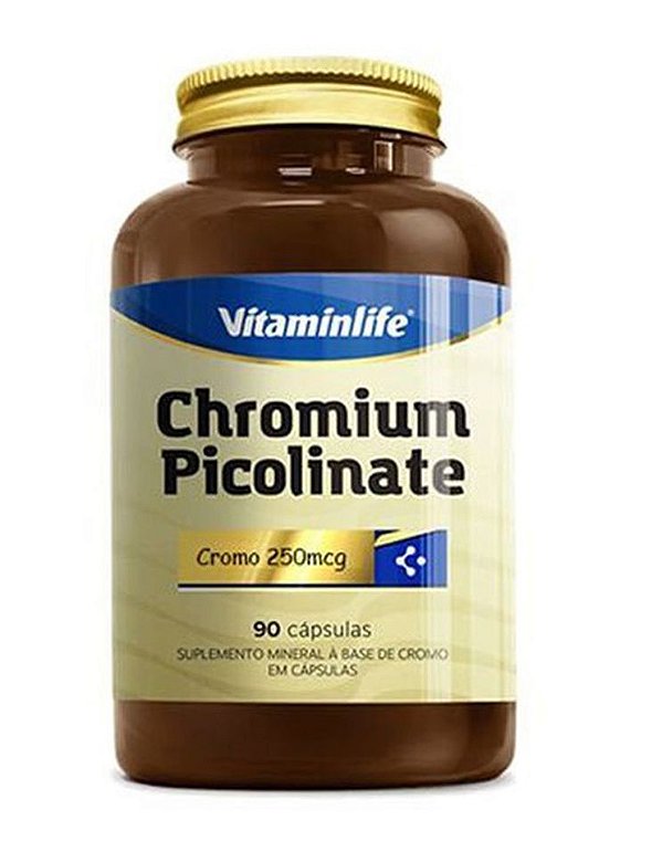 Picolinato de Cromo 90 cápsulas - Vitaminlife