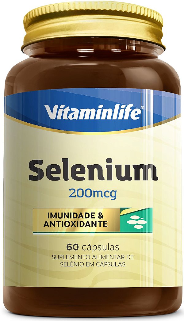 Selenium 200 mcg 60 cápsulas - Vitaminlife