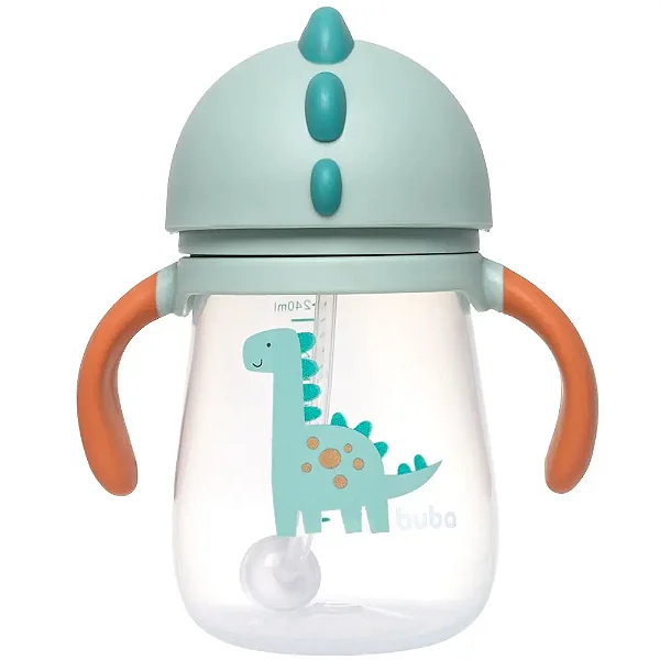 Copo com dispositivo canudo Dino  - Buba