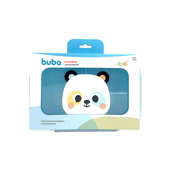 LunchBox Com Divisórias  Panda   - Buba