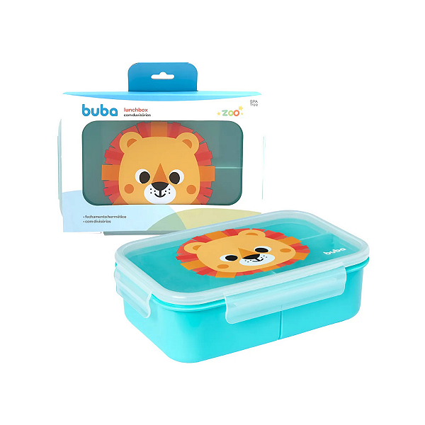 LunchBox Com Divisórias Leão  - Buba