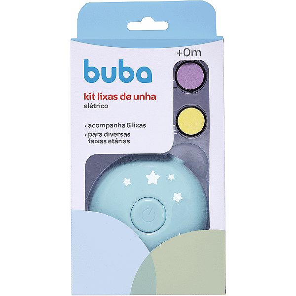 Kit Lixa de Unha Elétrico 6 LIXAS - Buba