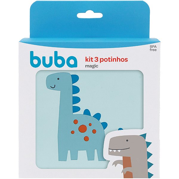 Kit 3 Potinhos Magic Dino - Buba