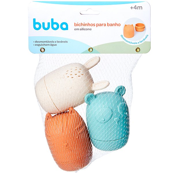 Bichinhos de Banho em silicone - Buba