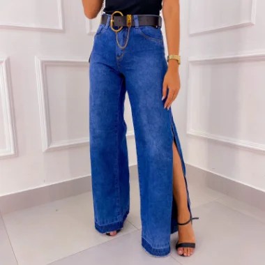 Calça Jeans Wide Leg Max