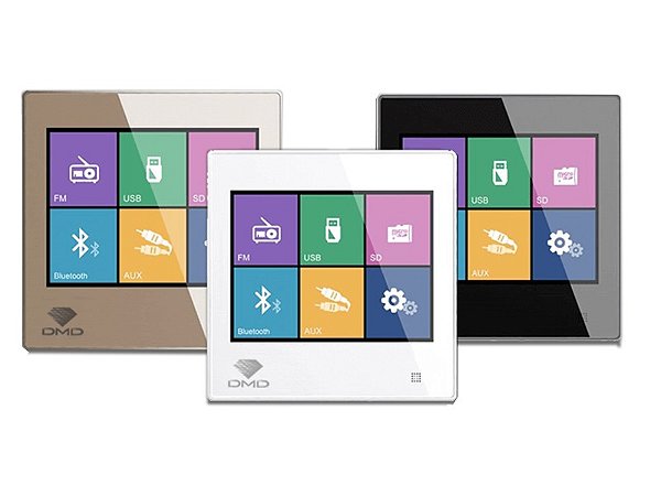 Amplificador de Parede Digital Bluetooth com Painel Touch Diamond DMD DM-837