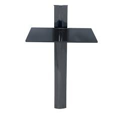 Rack Airon Simply 60/1 Black Glass Black Coluna 85cm