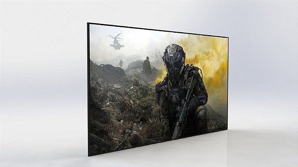 Tela Fixa Frame Slim Black Vision 86" 186x116cm 16:10 Projetelas 86-FSWA-BV