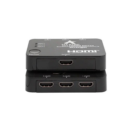 Seletor HDMI 3x1 4k2k 60Hz 18Gbps Switch ALL SYNC AS-SW3P