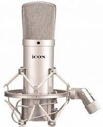 Microfone Condensador Cardióide Profissional Com Shock Mount E Case Icon M1