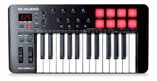 Teclado Controlador USB 25 Teclas 8 Pads M-Audio Oxygen 25 MKV