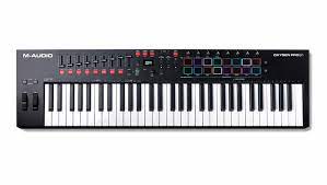 Teclado Controlador MIDI 61 Teclas 16 Pads Retroiluminados M-Audio Oxygen PRO 61