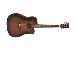 Violão Eletro-Acústico Em Mogno Dreadnought Cutway Vintage VE440WK