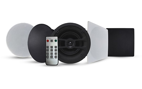 Kit De Caixas De Som De Embutir Bluetooth Ativa + Passiva AAT BTS-1