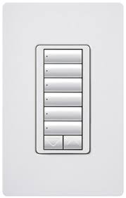 Teclado Cabeado com 5 botões e Raise/Lower HQWD-W5BRL-XX Lutron