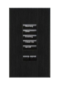 Teclado sem fio com 5 botões e Raise/Lower HQRD-W5BRL-XX Lutron