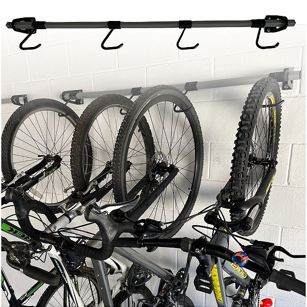 Suporte de Parede para até 4 Bicicletas